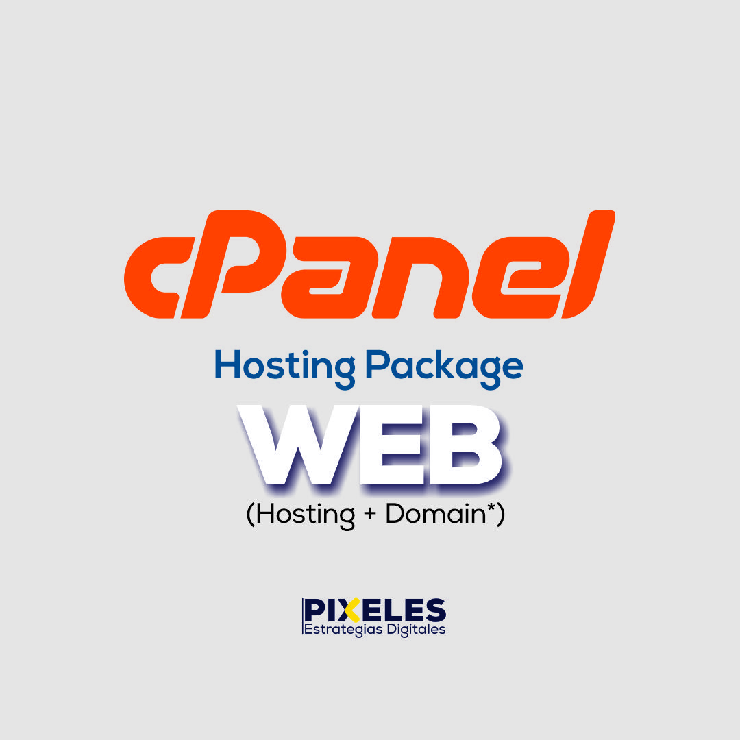 Paquetes de Hosting - Pixeles Agencia - Alojamiento profesional con Cpanel y WebMail